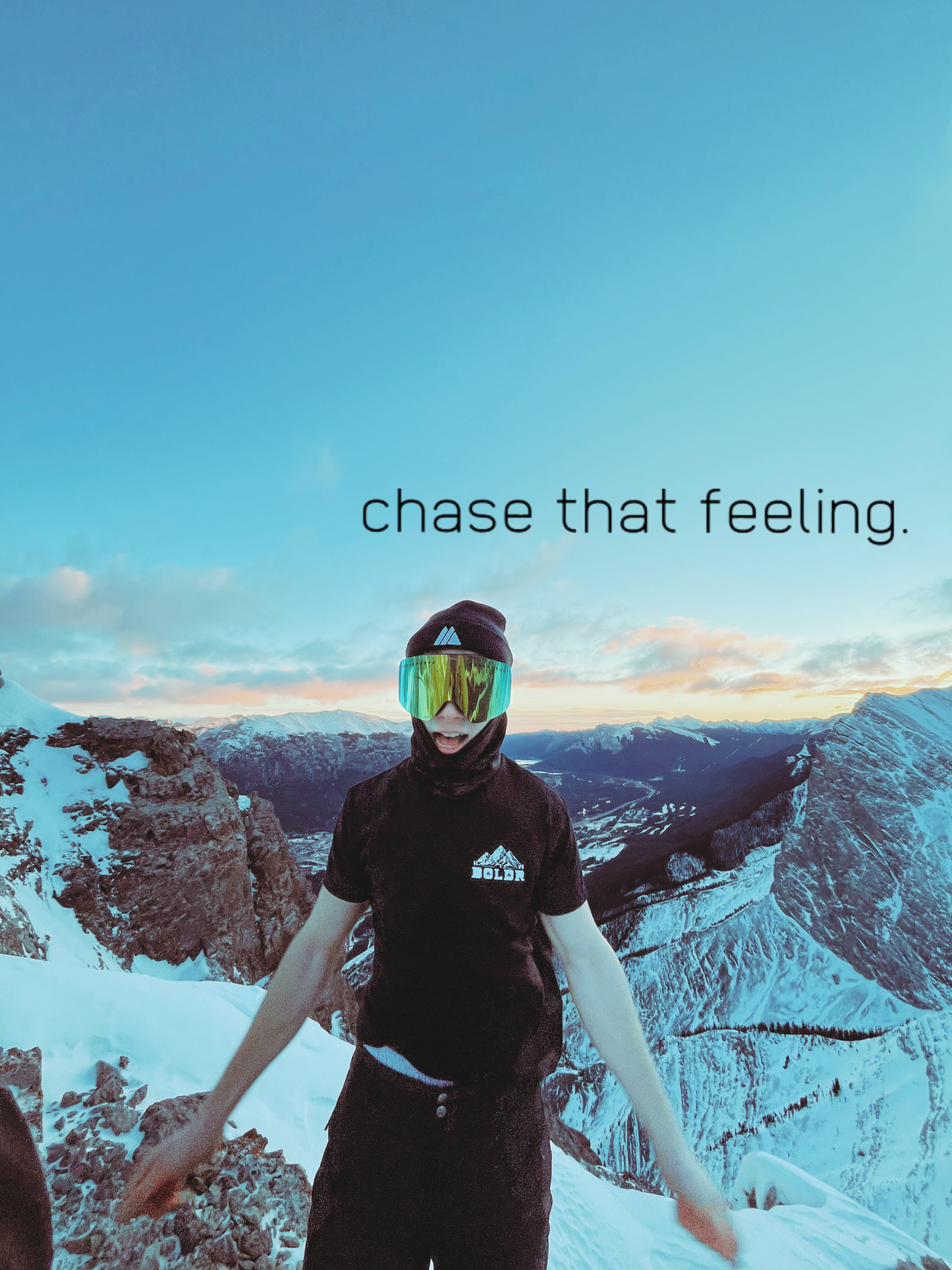 CHASE THAT FEELING t-shirt - black