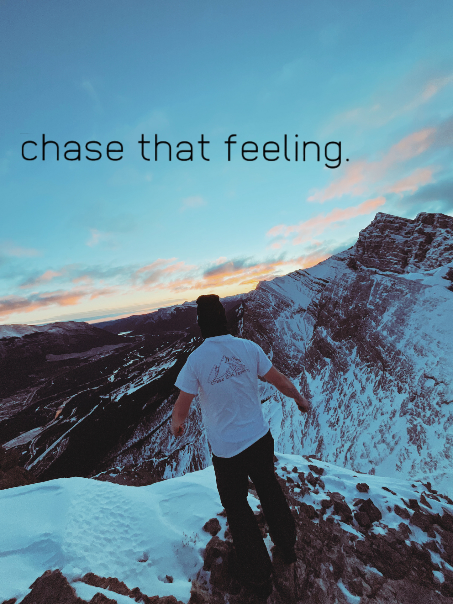 CHASE THAT FEELING t-shirt - white